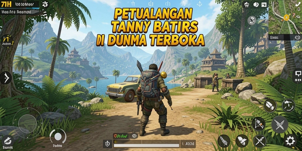 Tampilan gameplay menakjubkan dari 71H dalam dunia terbuka.