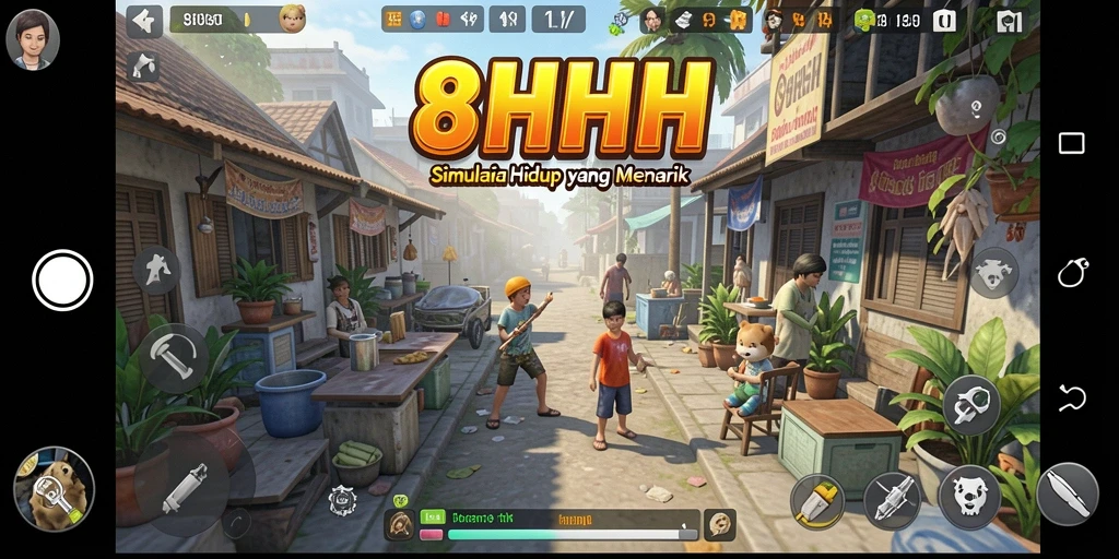 Tampilan gameplay <strong>8HHH</strong> yang memukau dan interaktif.