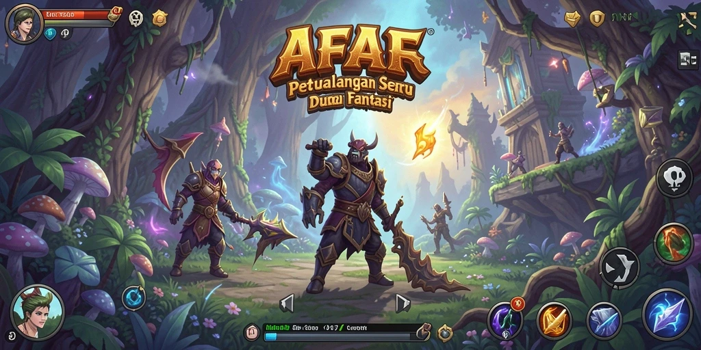 Tampilan gameplay AFAF yang menakjubkan di dunia RPG.