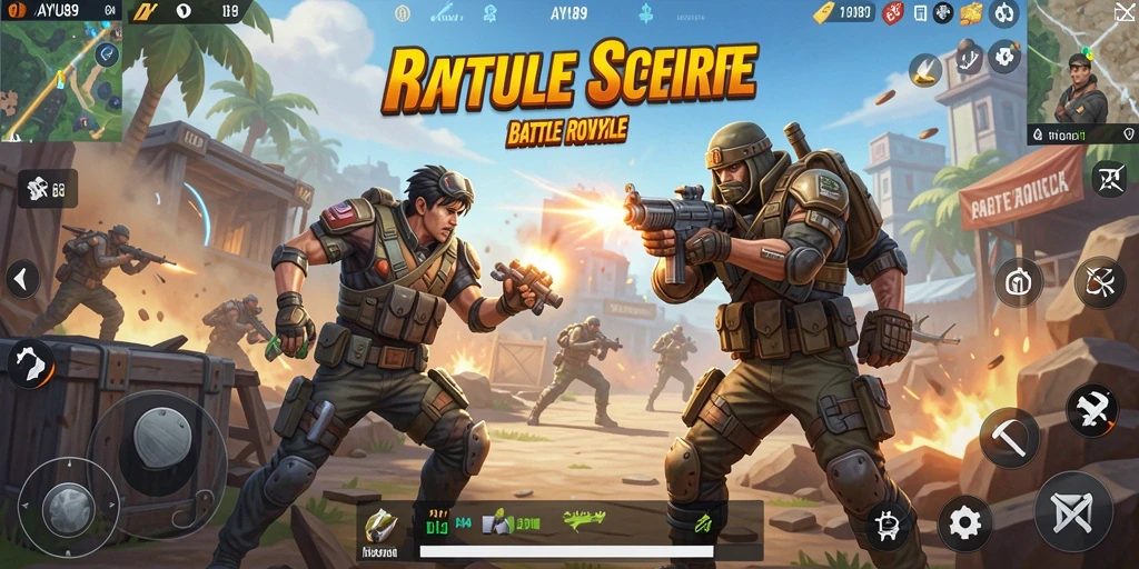 Tangkapan layar pertarungan seru AYU89 dalam aksi Battle Royale.