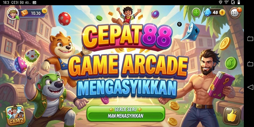 Tangkapan layar gameplay <strong>CEPAT88</strong> yang menunjukkan aksi seru dalam permainan Arcade.