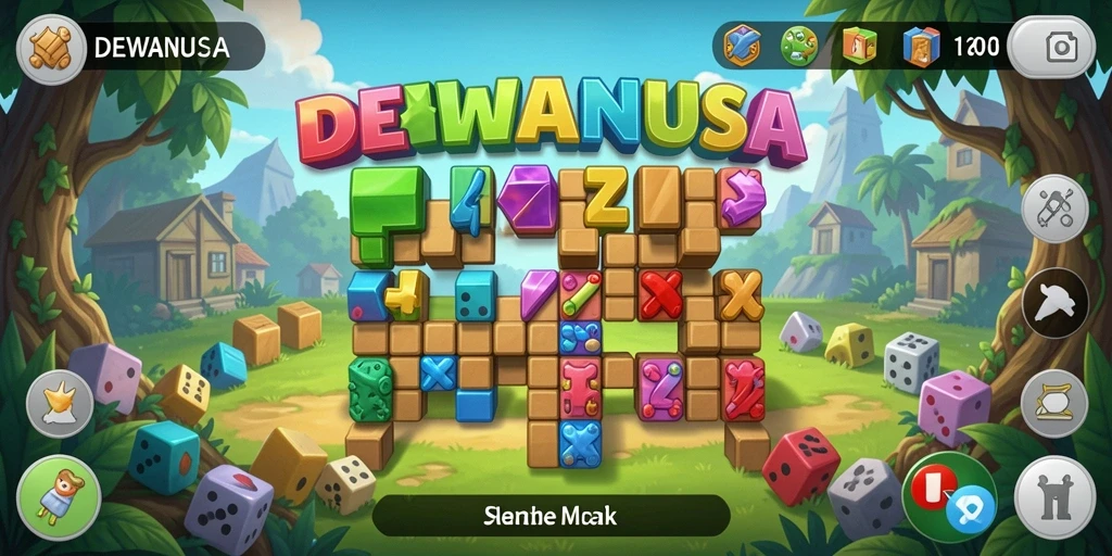 Tampilan gameplay seru dari DEWANUSA dengan teka-teki menarik.