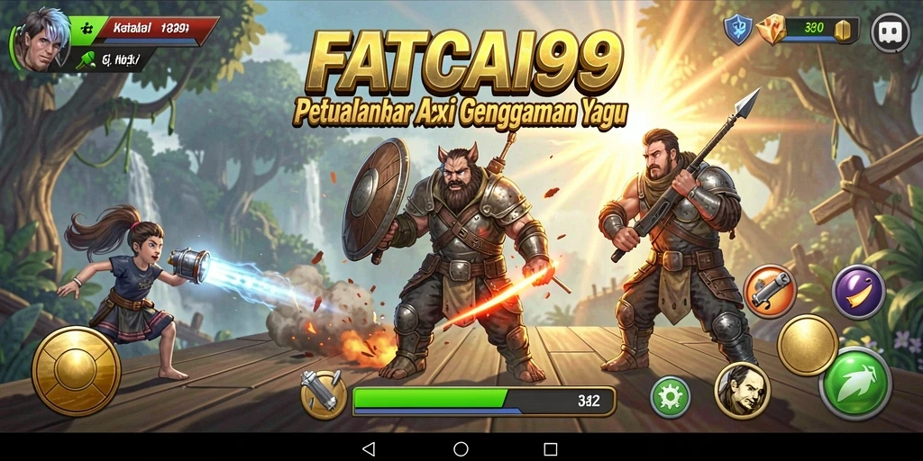 Tangkapan layar menunjukkan aksi seru dalam permainan FATCAI99.