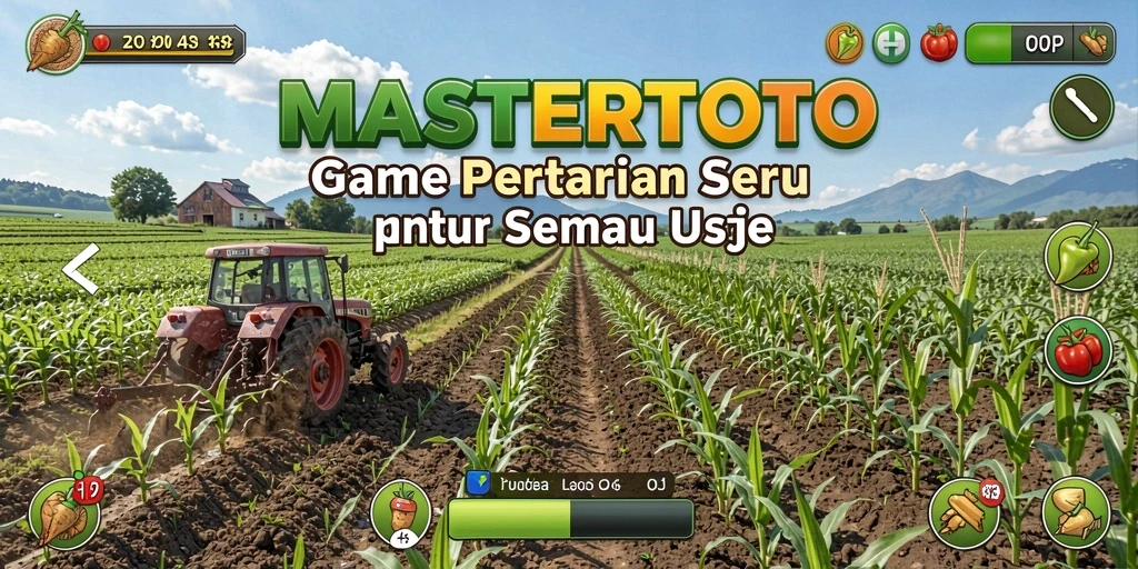 Tampilan gameplay seru di MASTERTOTO saat mengelola pertanian.