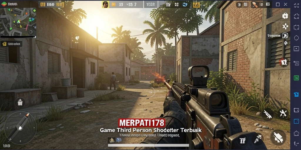 Tangkapan layar gameplay MERPATI178 yang menampilkan aksi tembak-menembak seru.