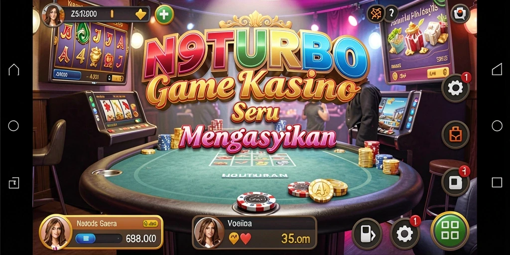 Gameplay menarik N9TURBO dengan berbagai pilihan permainan Kasino.
