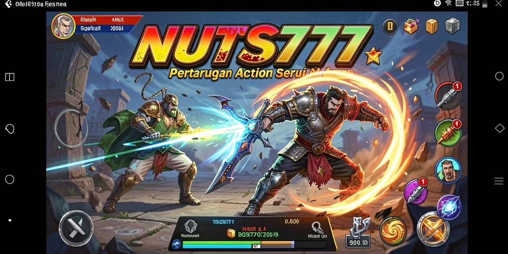 Tampilan gameplay seru NUTS777 dalam aksi penuh.