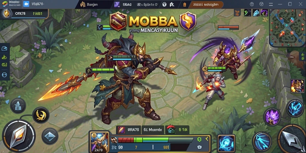 Tampilan gameplay MOBA yang menegangkan di ORA78.