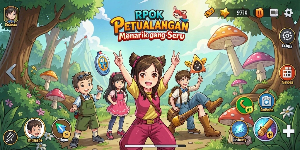 Tampilan luar biasa dari gameplay RPOK yang penuh aksi.