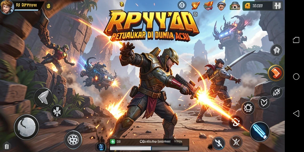 Tangkapan layar menunjukkan aksi seru dalam game RPYYY.