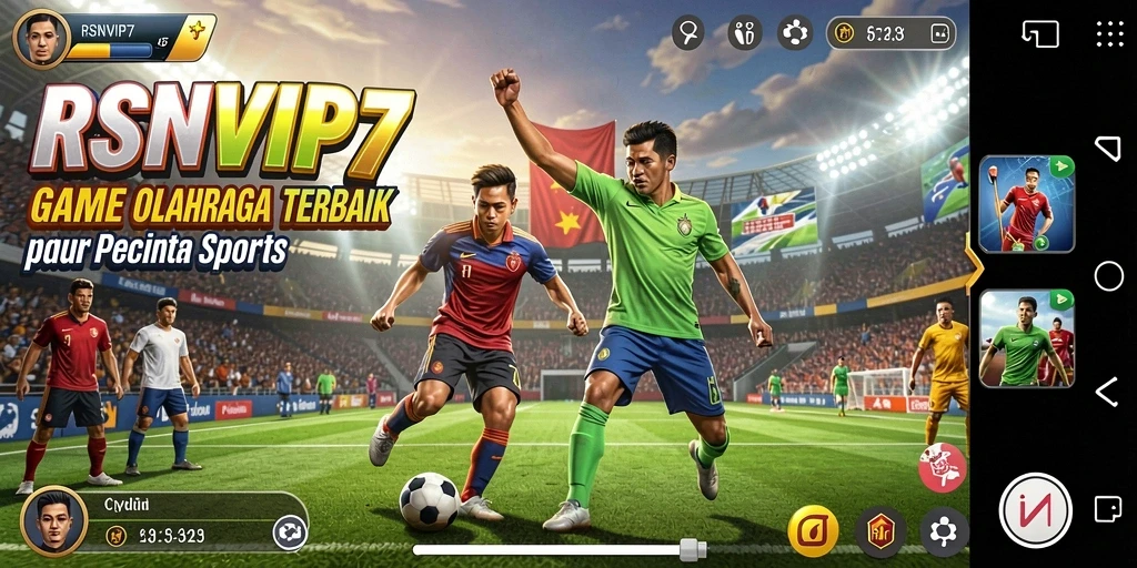 Tampilan gameplay RSNVIP7 menunjukkan laga seru antar tim di lapangan.